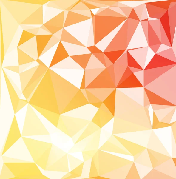 Arrière Plan Mosaïque Polygonale Orange Modèles Conception Créative — Image vectorielle