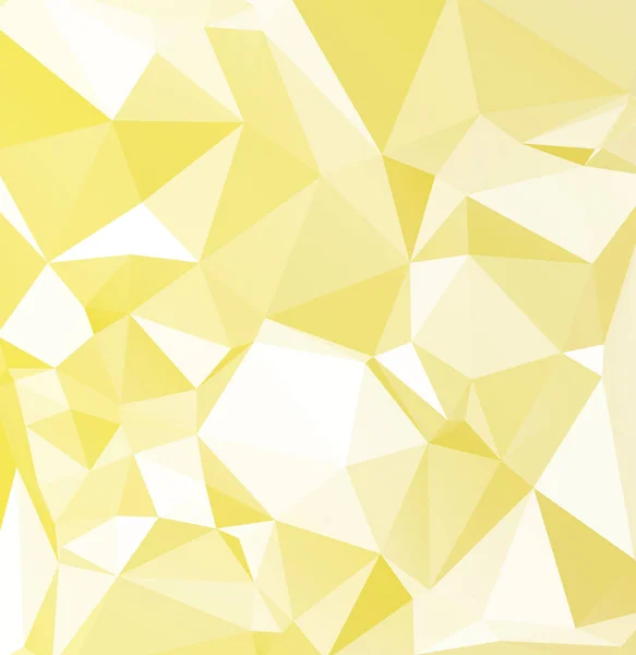 Fondo Mosaico Poligonal Amarillo Plantillas Diseño Creativo — Vector de stock