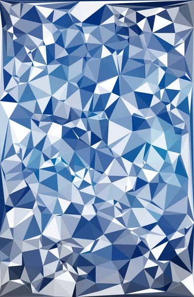 Fondo Mosaico Poligonal Azul Plantillas Diseño Creativo — Vector de stock