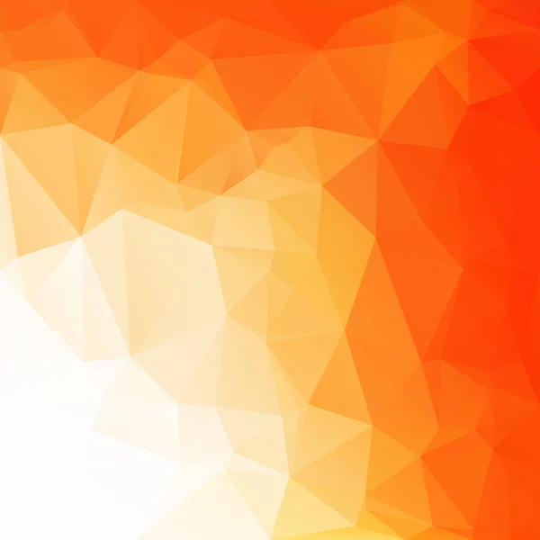 Orange Sfondo Mosaico Poligonale Modelli Design Creativo — Vettoriale Stock