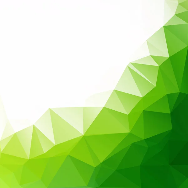 Fundo Mosaico Poligonal Verde Modelos Design Criativo — Vetor de Stock