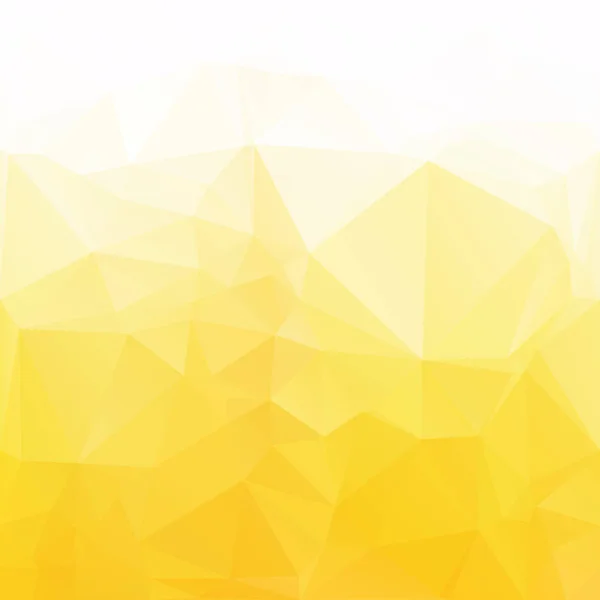 Fondo Mosaico Poligonal Amarillo Plantillas Diseño Creativo — Vector de stock