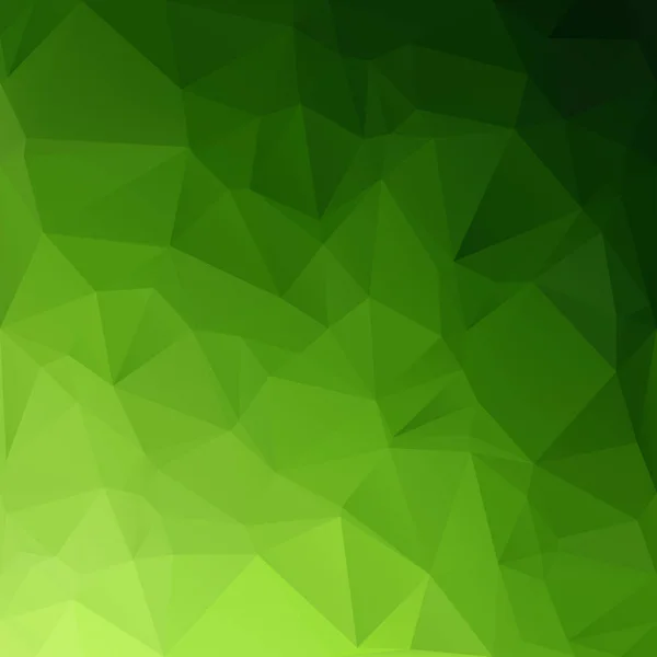 Green Polygonic Mosaic Background Creative Design Template — 스톡 벡터