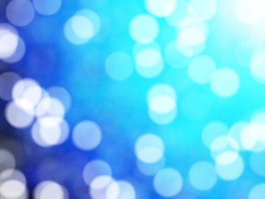 Ufuk benzersiz Soyut Mavi Bokeh şenlikli ışıklar