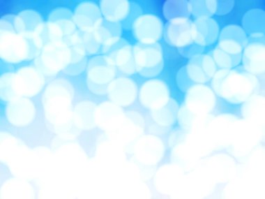 Ufuk benzersiz Soyut Mavi Bokeh şenlikli ışıklar