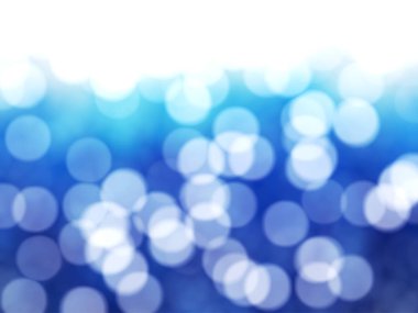 Ufuk benzersiz Soyut Mavi Bokeh şenlikli ışıklar