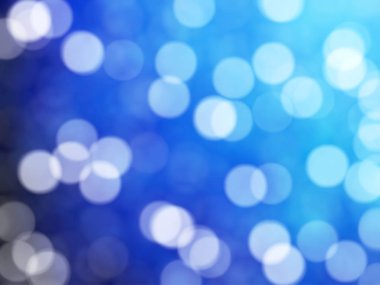 Ufuk benzersiz Soyut Mavi Bokeh şenlikli ışıklar