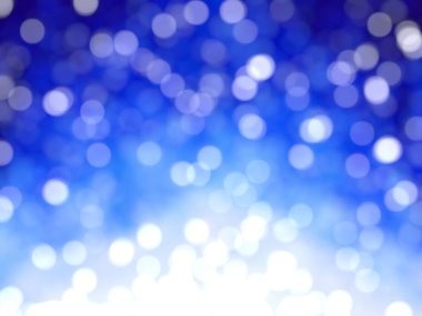 Ufuk benzersiz Soyut Mavi Bokeh şenlikli ışıklar