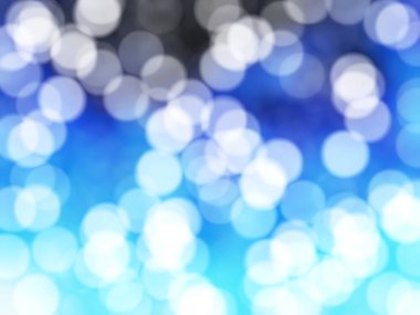 Ufuk benzersiz Soyut Mavi Bokeh şenlikli ışıklar