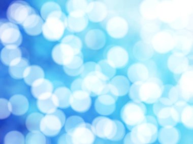 Ufuk benzersiz Soyut Mavi Bokeh şenlikli ışıklar