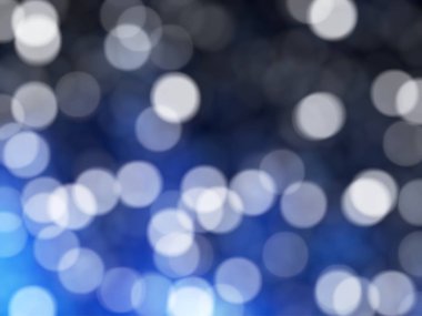 Ufuk benzersiz Soyut Mavi Bokeh şenlikli ışıklar