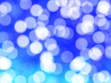 Ufuk benzersiz Soyut Mavi Bokeh şenlikli ışıklar