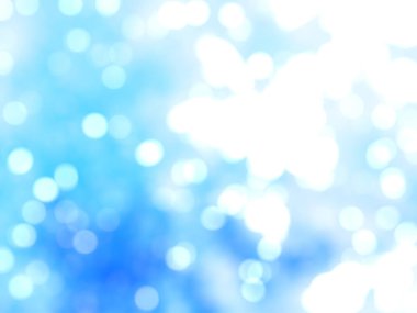 Ufuk benzersiz Soyut Mavi Bokeh şenlikli ışıklar