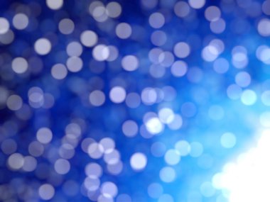 Ufuk benzersiz Soyut Mavi Bokeh şenlikli ışıklar