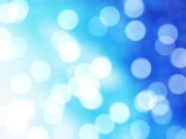 Ufuk benzersiz Soyut Mavi Bokeh şenlikli ışıklar