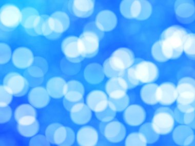 Ufuk benzersiz Soyut Mavi Bokeh şenlikli ışıklar
