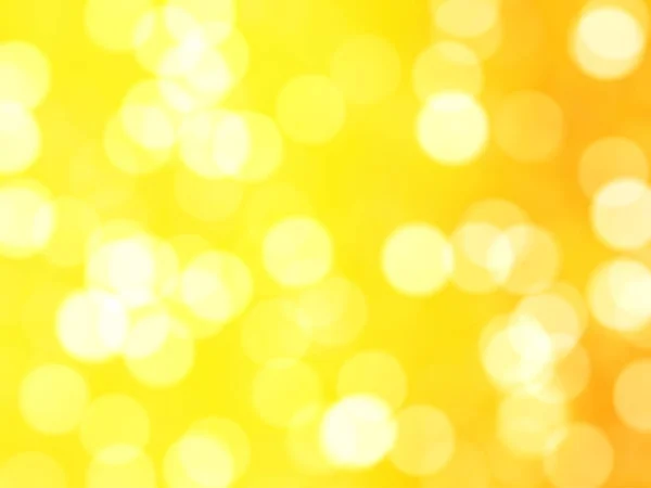 Desenfocado Único Abstracto Amarillo Bokeh Festivo Luces —  Fotos de Stock