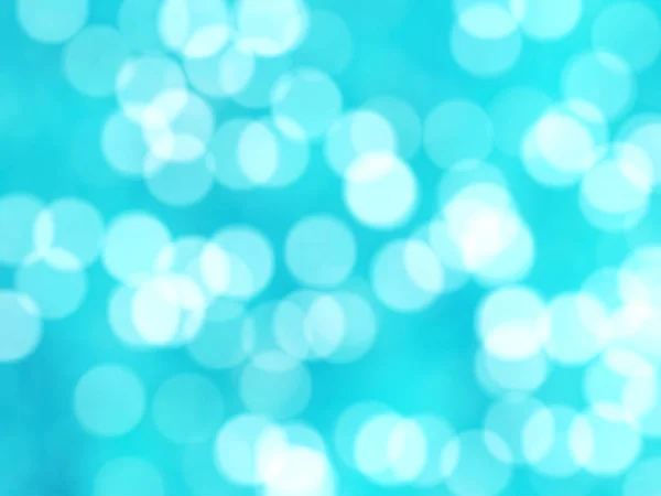 Desfocado Único Abstrato Azul Bokeh Luzes Festivas — Fotografia de Stock