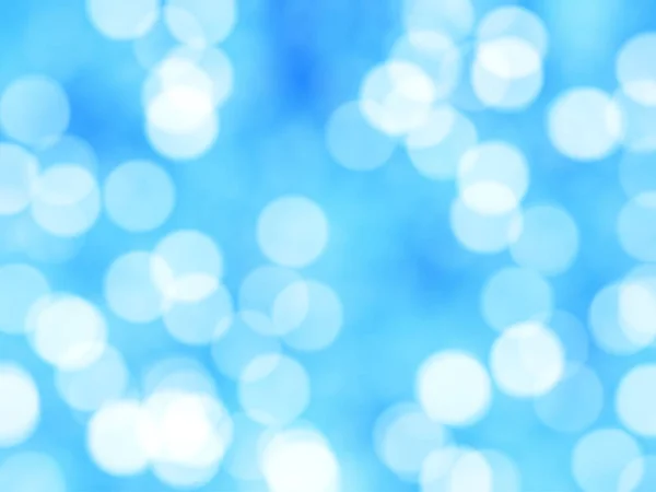 Desfocado Único Abstrato Azul Bokeh Luzes Festivas — Fotografia de Stock