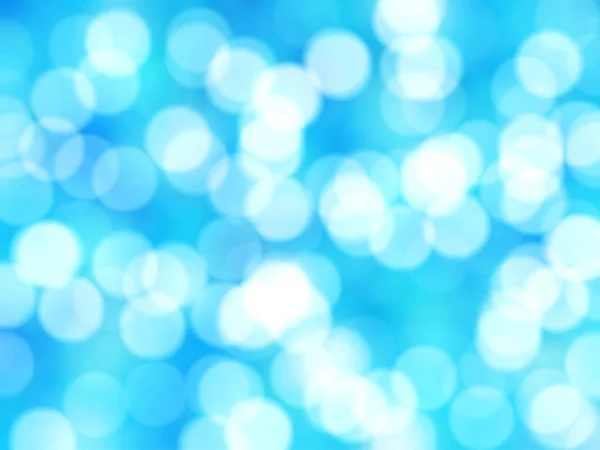 Desfocado Único Abstrato Azul Bokeh Luzes Festivas — Fotografia de Stock