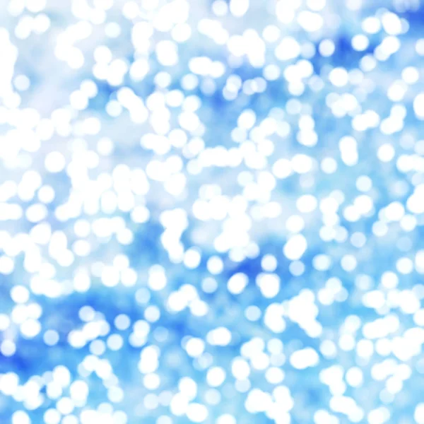 Intreepupil Unieke Abstract Blue Bokeh Feestelijke Verlichting — Stockfoto