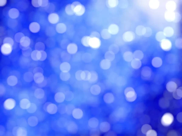 Desfocado Único Abstrato Azul Bokeh Luzes Festivas — Fotografia de Stock