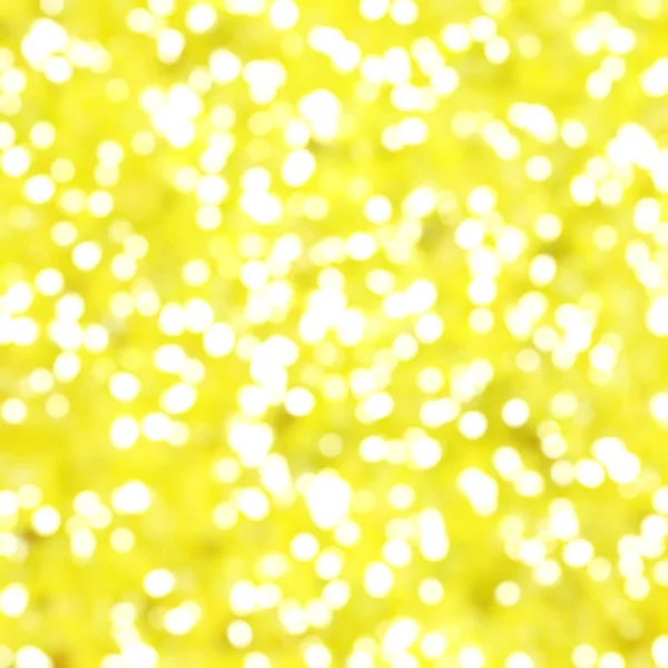 Luci Festive Bokeh Giallo Astratto Unico Sfocato — Foto Stock