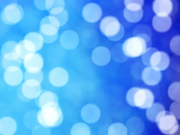 Desfocado Único Abstrato Azul Bokeh Luzes Festivas — Fotografia de Stock