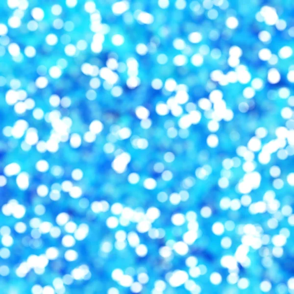 Desfocado Único Abstrato Azul Bokeh Luzes Festivas — Fotografia de Stock