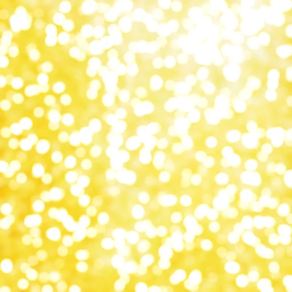 Desfocado Único Abstrato Amarelo Bokeh Luzes Festivas — Fotografia de Stock
