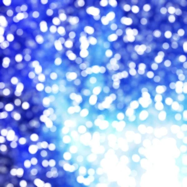 Desfocado Único Abstrato Azul Bokeh Luzes Festivas — Fotografia de Stock