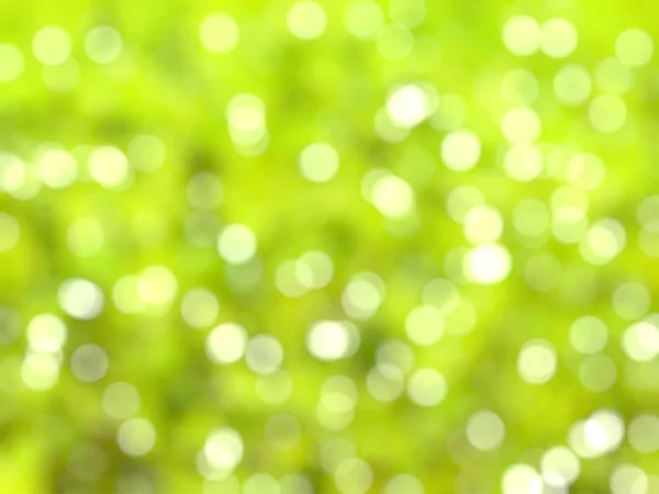 Defokussiert Einzigartige Abstrakte Grüne Bokeh Festliche Lichter — Stockfoto