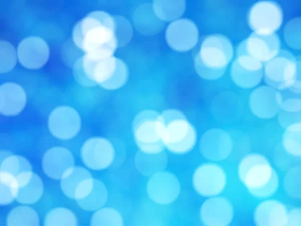 Desfocado Único Abstrato Azul Bokeh Luzes Festivas — Fotografia de Stock