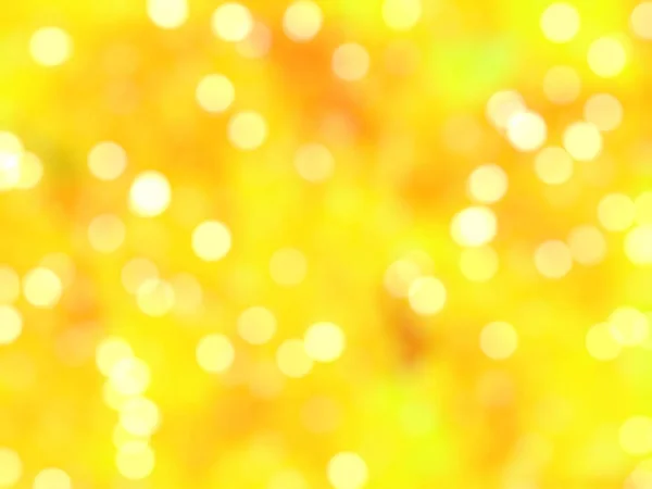 Desfocado Único Abstrato Amarelo Bokeh Luzes Festivas — Fotografia de Stock