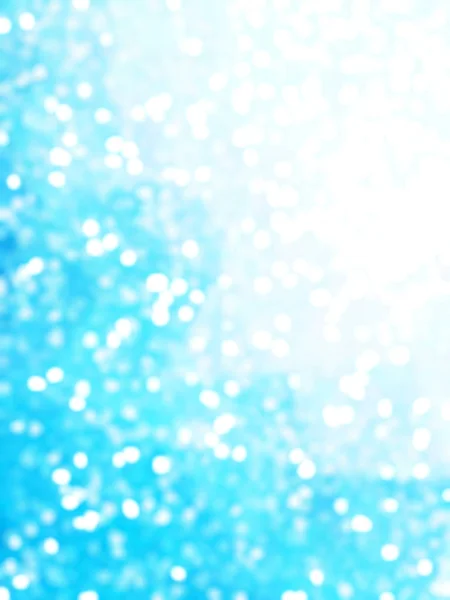 Desfocado Único Abstrato Azul Bokeh Luzes Festivas — Fotografia de Stock