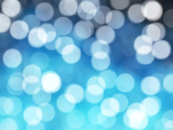 Defocused Unique Abstract Blue Bokeh Festive Lights — Stock Photo, Image