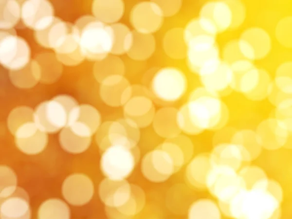 Desfocado Único Abstrato Amarelo Bokeh Luzes Festivas — Fotografia de Stock