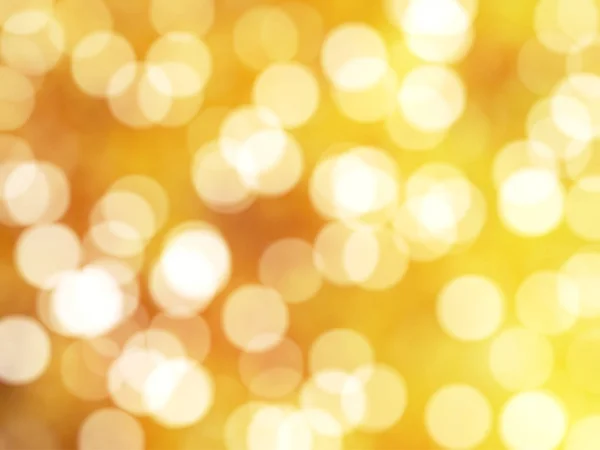 Desfocado Único Abstrato Amarelo Bokeh Luzes Festivas — Fotografia de Stock