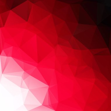 Kırmızı Çokgen Mozaik Arkaplan, Yaratıcı Tasarım Şablonları