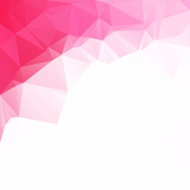 Kırmızı Çokgen Mozaik Arkaplan, Yaratıcı Tasarım Şablonları