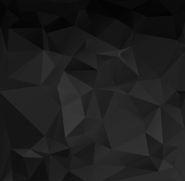 Siyah poligonal mozaik arka plan, yaratıcı tasarım şablonları