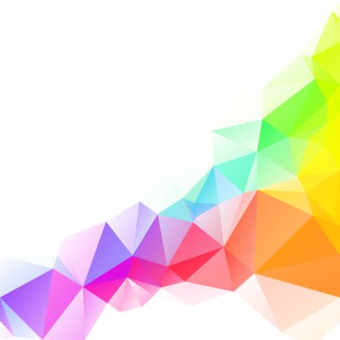 Renkli poligonal mozaik arka plan yaratıcı tasarım şablonları