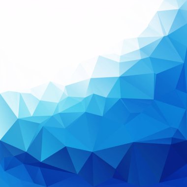 mavi çokgen mozaik arkaplan, yaratıcı tasarım şablonları