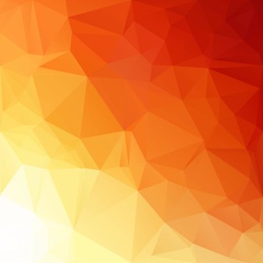 Turuncu poligonal mozaik arka plan yaratıcı tasarım şablonları