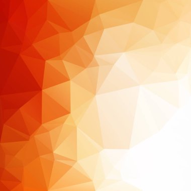 Turuncu poligonal mozaik arka plan yaratıcı tasarım şablonları