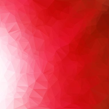 Kırmızı Çokgen Mozaik Arkaplan, Yaratıcı Tasarım Şablonları