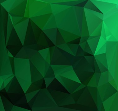 Yeşil Çokgen Mozaik Arkaplan, Yaratıcı Tasarım Şablonları