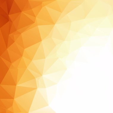 Turuncu poligonal mozaik arka plan yaratıcı tasarım şablonları