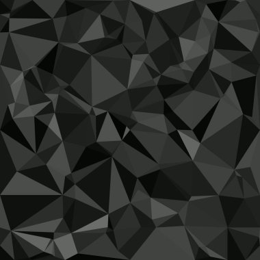 Siyah poligonal mozaik arka plan, yaratıcı tasarım şablonları