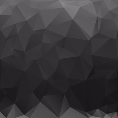 Siyah poligonal mozaik arka plan, yaratıcı tasarım şablonları
